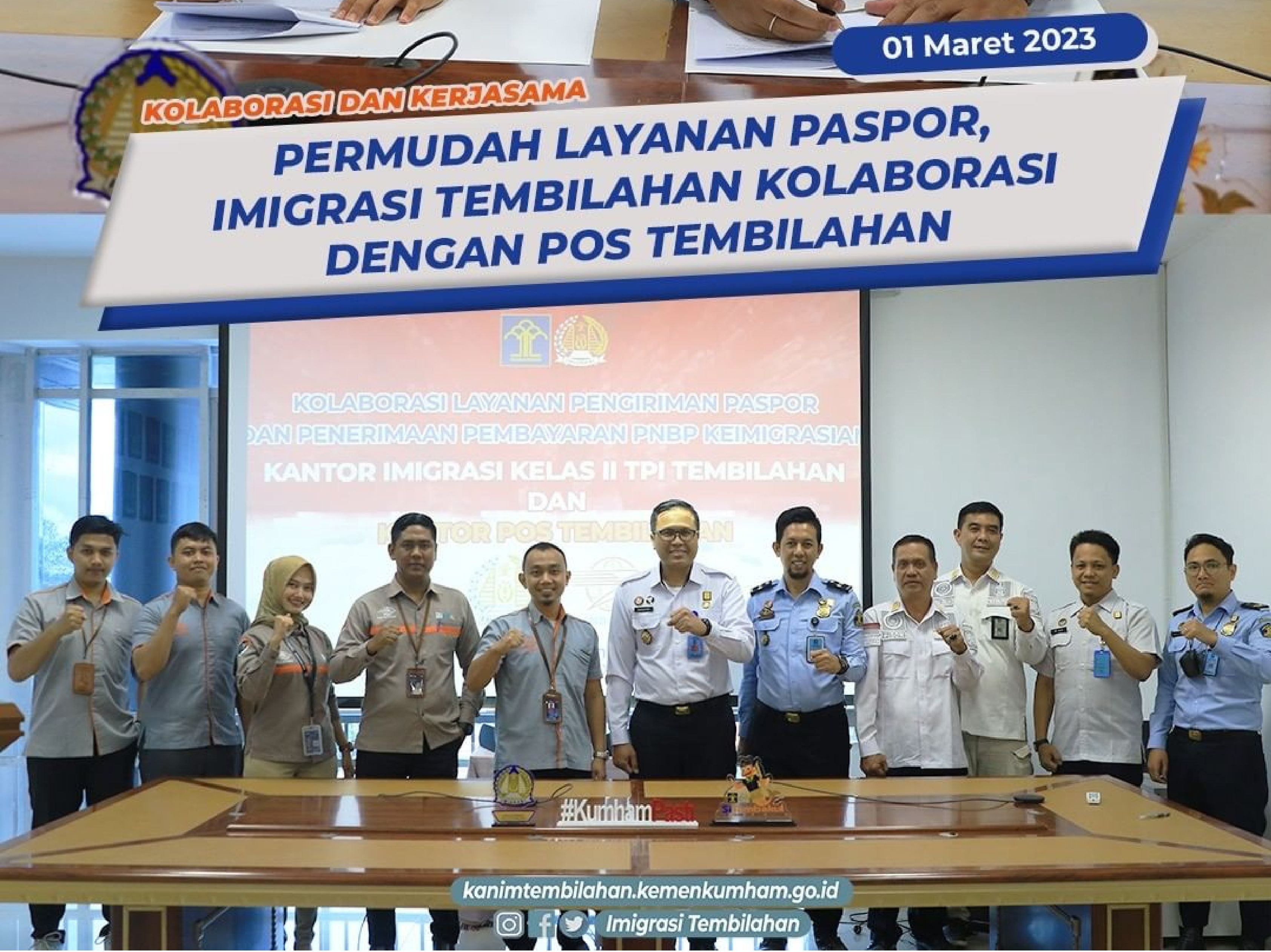 Permudah Layanan Paspor, Imigrasi Tembilahan Kolaborasi Dengan Kantor POS Tembilahan